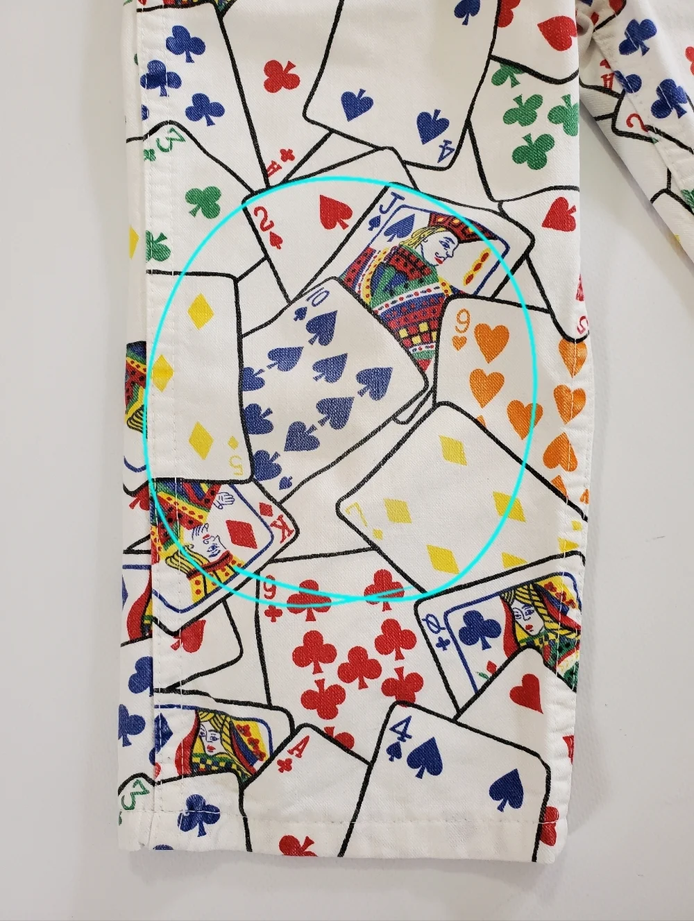 2605 * OshKosh B’Gosh Rare Vintage Vestbak Overalls Playing Card Print Size 3T